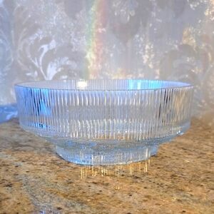 Vintage 70s Ravenhead Topaz Glass Bowl